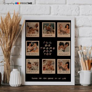 Tableau avec 8 cadres photos en noir