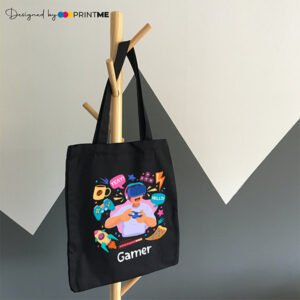 Tote bag with gamer design
